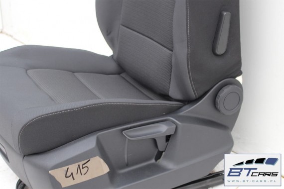 VW GOLF 7 SPORTSVAN FOTELE KOMPLET FOTELI siedzeń siedzenia fotel tapicerka 510 welur kolor antracyt