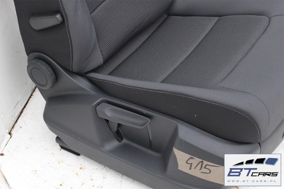 VW GOLF 7 SPORTSVAN FOTELE KOMPLET FOTELI siedzeń siedzenia fotel tapicerka 510 welur kolor antracyt