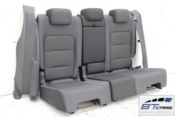 VW GOLF 7 SPORTSVAN FOTELE KOMPLET FOTELI siedzeń siedzenia fotel tapicerka 510 welur kolor antracyt