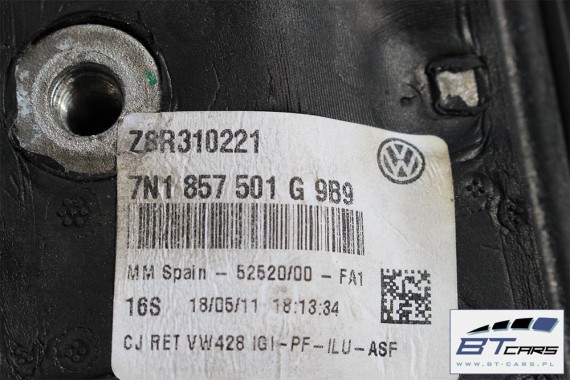 VW SHARAN LUSTERKO DRZWI PRAWE 13 pin LI7F 	7N zewnętrzne pinów kabli przewodów składane 5K 	LI7F 	Szary urano 	Szary