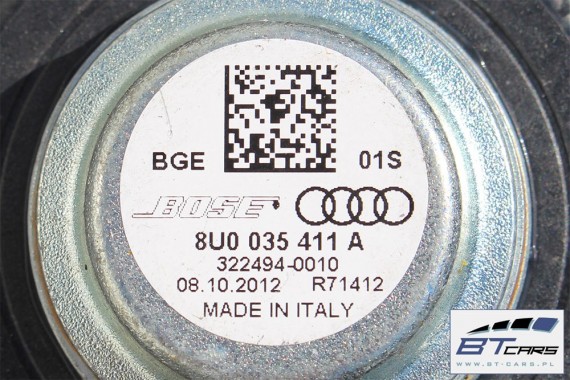 AUDI Q3, Q3 FL GŁOŚNIKI + WZMACNIACZ 8X0035223B  8X0035223D 8U0035382A 8X0035399B 8U0035416B 8U0035415B 8U0035416A BOSE 8U
