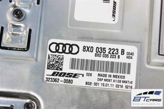 AUDI Q3, Q3 FL GŁOŚNIKI + WZMACNIACZ 8X0035223B  8X0035223D 8U0035382A 8X0035399B 8U0035416B 8U0035415B 8U0035416A BOSE 8U