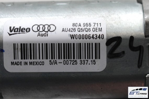 AUDI Q5 SILNIK WYCIERACZKI TYLNEJ TYŁ 80A955711 silniczek tylny klapy bagażnika 80A 955 711 2017- FY 80A955711 80A955711