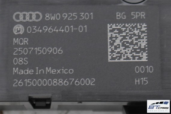 AUDI A4 A5 PANEL Z PRZYCISKAMI 8W0925301BG przycisk przyciski konsoli  8W0 925 301 BG b9 f5 sterowania 8W0925301BG 8W0925301BG