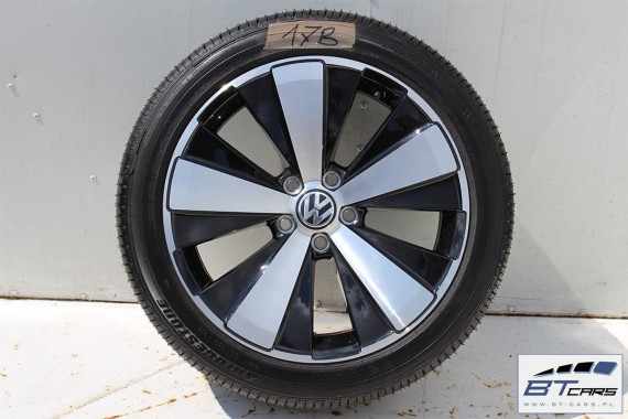 VW THE BEETLE  FELGI LATO 18 cali OPONY KOŁA felga 5C0601025J 8J*18H2 ET48 opona Bridgestone Turanza EL400 235/45/18 94H 5C