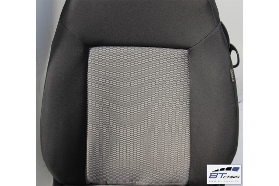 VW POLO FOTELE KOMPLET FOTELI siedzeń siedzenia tapicerka 6R 6R3 6R0 3-drzwiowy welur w kolorze czarno-szarym 6830 kilometrów