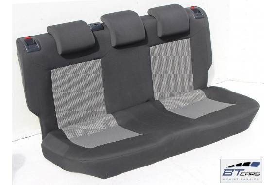 VW POLO FOTELE KOMPLET FOTELI siedzeń siedzenia tapicerka 6R 6R3 6R0 3-drzwiowy welur w kolorze czarno-szarym 6830 kilometrów