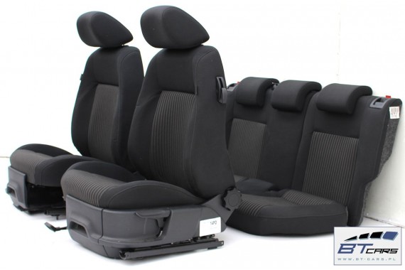 VW POLO FOTELE KOMPLET FOTELI siedzeń siedzenia tapicerka 6R 6R3 6R0 3-drzwiowy welur w kolorze czarnym 72 kilometry