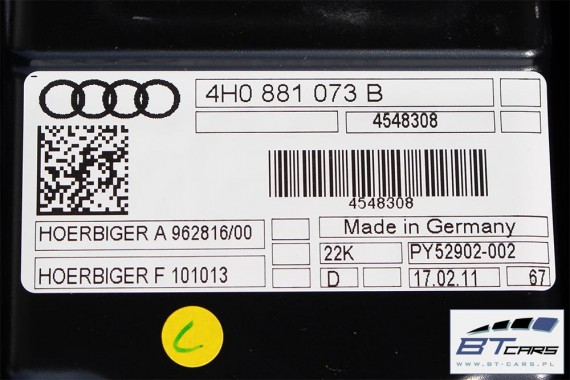 AUDI A8 FOTELE KOMPLET FOTELI siedzeń siedzenia tapicerka 4H D4 4H0  2010-2017 wentylowane