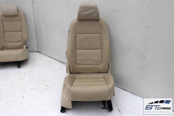 VW TIGUAN FOTELE KOMPLET FOTELI siedzeń siedzenia fotel tapicerka 5N skóra w kolorze banan