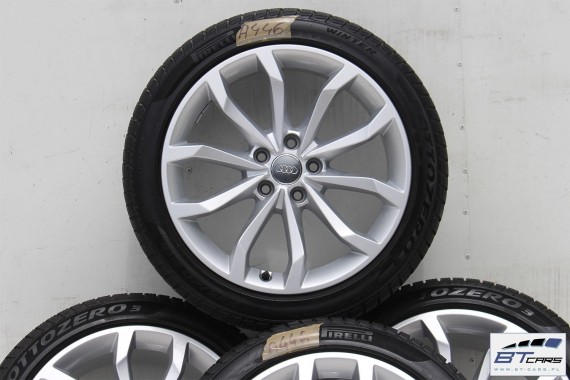 AUDI A4 A5 FELGI 18 cali 8W0601025H KOŁA ZIMA OPONY felga 8J*18H2 ET40 opona Pirelli Sottozero 3 245/40/18 97V 8W zimowe