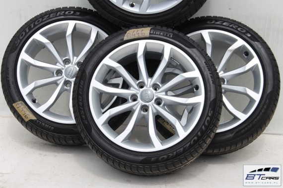 AUDI A4 A5 FELGI 18 cali 8W0601025H KOŁA ZIMA OPONY felga 8J*18H2 ET40 opona Pirelli Sottozero 3 245/40/18 97V 8W zimowe