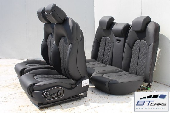 AUDI A8 FOTELE KOMPLET FOTELI siedzeń siedzenia tapicerka 4H D4 4H0 LIFT FL wentylowane