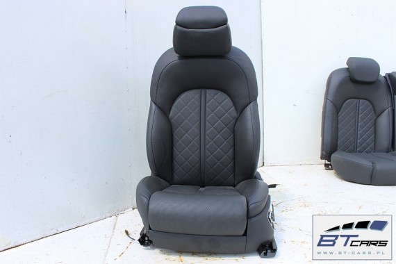 AUDI A8 FOTELE KOMPLET FOTELI siedzeń siedzenia tapicerka 4H D4 4H0 LIFT FL wentylowane
