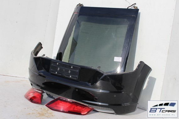 AUDI TT 8S TYŁ S-LINE LY9T ZDERZAK tylny + KLAPA BAGAŻNIKA + LAMPY lampa Led 8S 2015- 8S0945095 8S0945096 0E0E LY9T czarny
