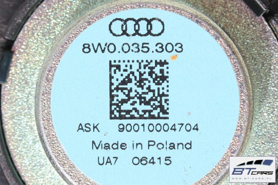 AUDI A4 GŁOŚNIKI + WZMACNIACZ BANG & OLUFSEN 8W 8W0035223 8W0035416D 8W0035303 8W5035399A 8W0035399A 8W5035411A 8W5035297 B9