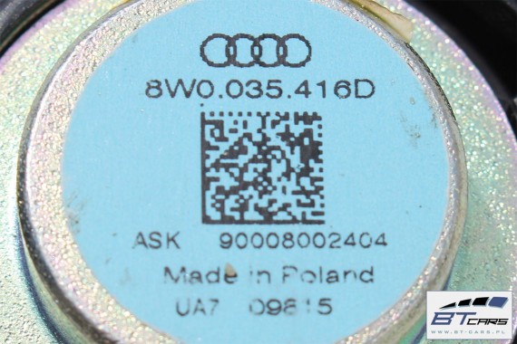 AUDI A4 GŁOŚNIKI + WZMACNIACZ BANG & OLUFSEN 8W 8W0035223 8W0035416D 8W0035303 8W5035399A 8W0035399A 8W5035411A 8W5035297 B9