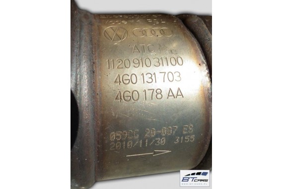 AUDI A6 A7 A8 KATALIZATOR FILTR CZĄSTEK DPF 3.0 TDi 4G 4G0131703 4G0 131 703 4G 4H C7 D4 8100 km przebieg 4G0254750C 4G0 254 750