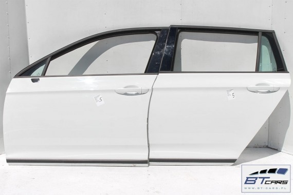 VW PASSAT B8 KOMBI DRZWI LEWE PRZÓD + TYŁ STRONA LEWA przednie + tylne 2 sztuki Kolor: LC9A - biały (pure white) 3G 3G9