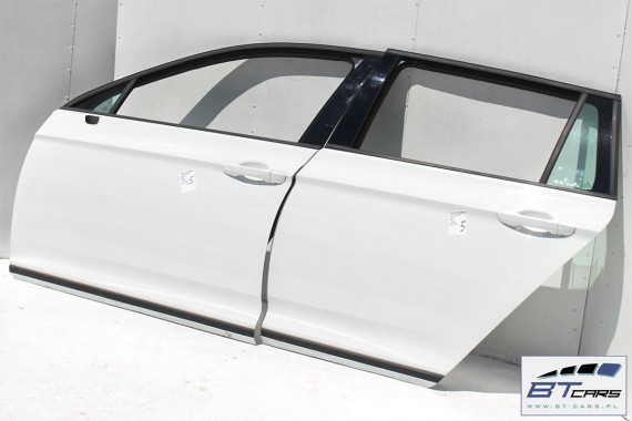VW PASSAT B8 KOMBI DRZWI LEWE PRZÓD + TYŁ STRONA LEWA przednie + tylne 2 sztuki Kolor: LC9A - biały (pure white) 3G 3G9