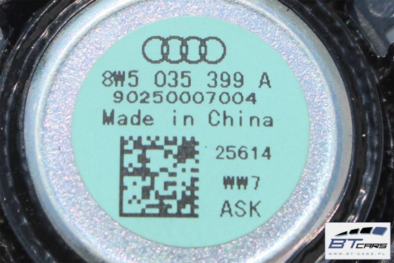AUDI A4 GŁOŚNIKI + WZMACNIACZ  8W0035223 BANG & OLUFSEN 8W głośnik nagłośnienie 8W0035303 8W5035399A 8W5035411A 8W5035297