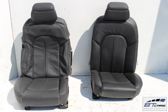 AUDI A8 D4 FOTELE FOTEL TYŁ TYLNE TAPICERKA kanapa tylna siedzisko 4H D4 2010-2017 czarne kolor czarny tapicerka