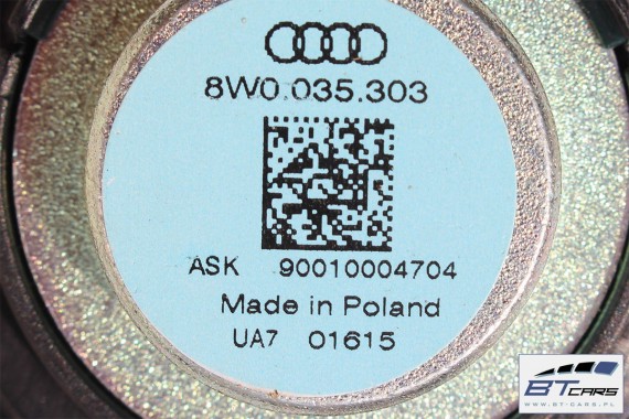 AUDI A4 GŁOŚNIKI + WZMACNIACZ BANG OLUFSEN 8W0 035 223 8W0035223 KOMPLET 8W ZESTAW GLOŚNIKÓW ZE WZMACNIACZEM 8W0035416D