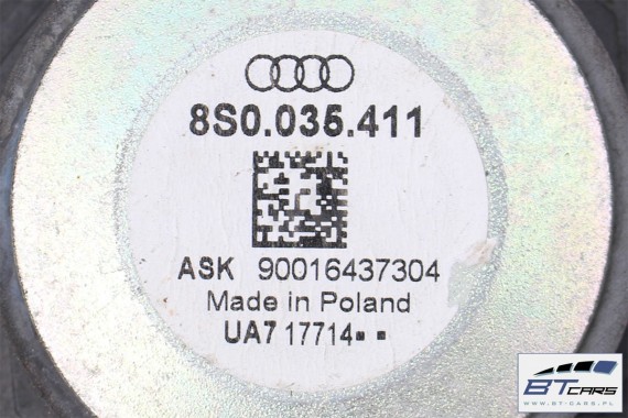 AUDI A4 GŁOŚNIKI NAGŁOŚNIENIE KOMPLET 8S0035411 8W0035415 8W5035399 4M0035454A ZESTAW GŁOŚNIKÓW
