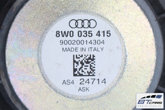 AUDI A4 GŁOŚNIKI NAGŁOŚNIENIE KOMPLET 8S0035411 8W0035415 8W5035399 4M0035454A ZESTAW GŁOŚNIKÓW