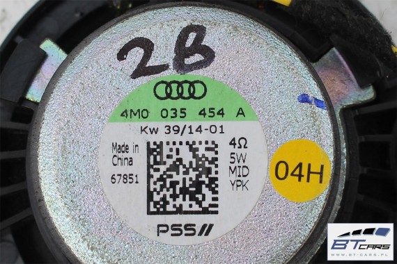 AUDI A4 GŁOŚNIKI NAGŁOŚNIENIE KOMPLET 8S0035411 8W0035415 8W5035399 4M0035454A ZESTAW GŁOŚNIKÓW