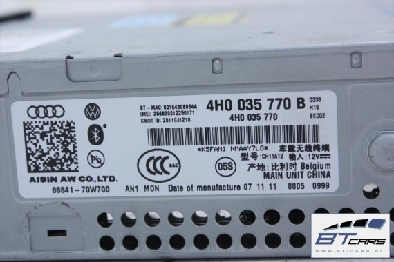 AUDI A8 CZYTNIK MMI 4H0035770B 4H0035770 MID 3G+ KARTY CD SD SIM HIGH navi MULTIMEDIA 4H0035770B 4H0035770 4H0035770B 4H0035770