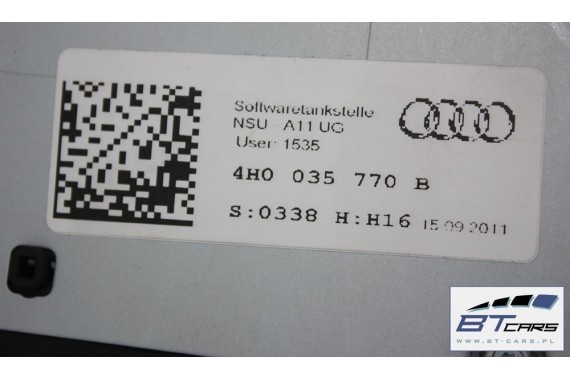 AUDI A8 CZYTNIK MMI 4H0035770B 4H0035770 MID 3G+ KARTY CD SD SIM HIGH navi MULTIMEDIA 4H0035770B 4H0035770 4H0035770B 4H0035770