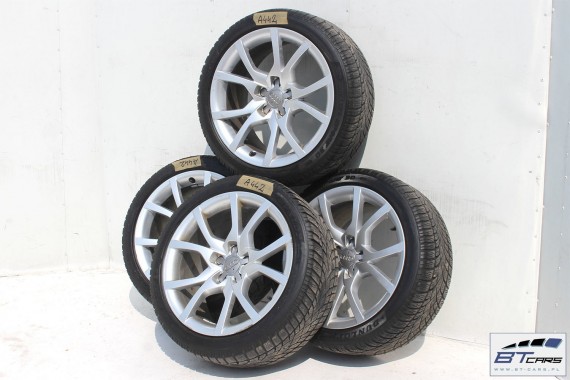 AUDI A4 A5 FELGI 18 cali ZIMA OPONY KOŁA felga 8T0601025E 8,5J*18H2 ET29 opona Dunlop SP Winter Sport 3D 245/4097V 8K 8T ziomowe