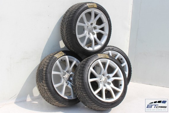 AUDI A4 A5 FELGI 18 cali ZIMA OPONY KOŁA felga 8T0601025E 8,5J*18H2 ET29 opona Dunlop SP Winter Sport 3D 245/4097V 8K 8T ziomowe