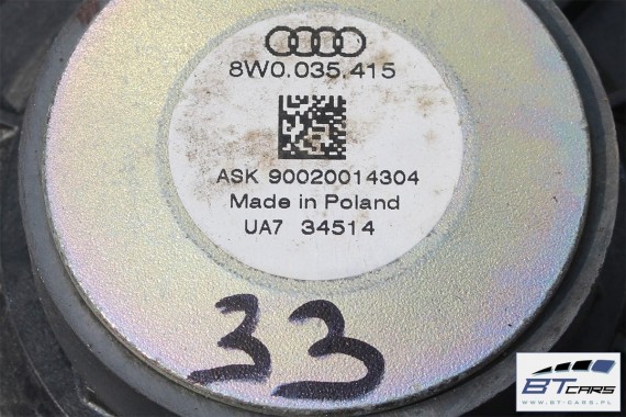 AUDI A4 GŁOŚNIKI NAGŁOŚNIENIEGŁOŚNIK 8W5035399 8W0035415 8W5035411 KOMPLET 8W  8W5 035 399 8W0 035 415 8W5 035 411