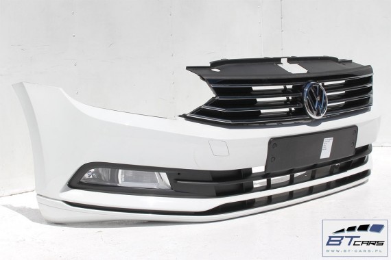VW PASSAT B8 KOMPLETNY PRZÓD maska błotniki zderzak pas przedni lampy wzmocnienie błotnik lampa LC9A - biały (pure white) 3G
