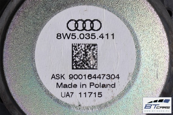 AUDI A4 GŁOŚNIKI NAGŁOŚNIENIE KOMPLET 8W 8W5035411 8W0035415 8W0035399  8W5035399 8W0035454 GŁOŚNIK ZESTAW GŁOŚNIKÓW 2015-