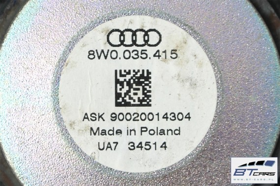 AUDI A4 GŁOŚNIKI NAGŁOŚNIENIE KOMPLET 8W 8W5035411 8W0035415 8W0035399  8W5035399 8W0035454 GŁOŚNIK ZESTAW GŁOŚNIKÓW 2015-
