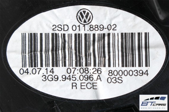 VW PASSAT B8 KOMBI LC9A TYŁ ZDERZAK tylny + KLAPA BAGAŻNIKA + LAMPY lampa Led Kolor: LC9A - biały (pure white) 3G 3G9