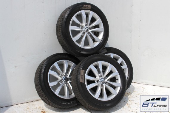 VW THE BEETLE FELGI LATO 17 cali OPONY KOŁA felga 5C0601025F 8J*18H2 ET48 opona Bridgestone Turanza ER400 215/55/17 94V 5C