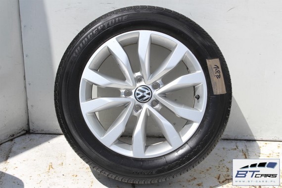 VW THE BEETLE FELGI LATO 17 cali OPONY KOŁA felga 5C0601025F 8J*18H2 ET48 opona Bridgestone Turanza ER400 215/55/17 94V 5C