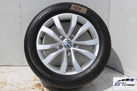 VW THE BEETLE FELGI LATO 17 cali OPONY KOŁA felga 5C0601025F 8J*18H2 ET48 opona Bridgestone Turanza ER400 215/55/17 94V 5C