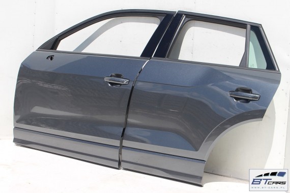 AUDI Q2 DRZWI LEWE PRZÓD + TYŁ STRONA LEWA przednie +tylne 2 sztuki Kolor LZ7S szary 81A 81A831051 81A833051 81A831051 81A833051