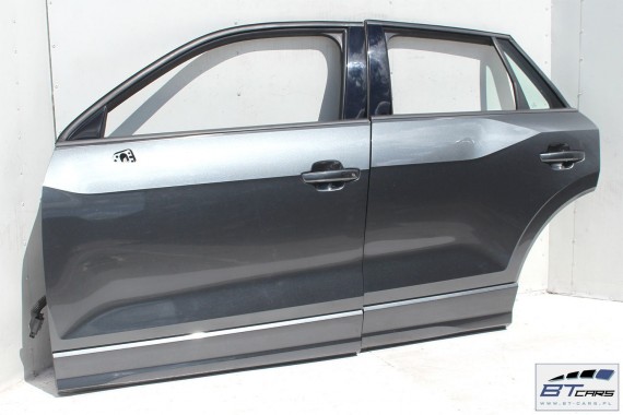 AUDI Q2 DRZWI LEWE PRZÓD + TYŁ STRONA LEWA przednie +tylne 2 sztuki Kolor LZ7S szary 81A 81A831051 81A833051 81A831051 81A833051