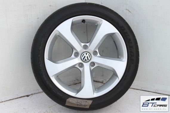 VW GOLF 7 VII SPORTSVAN FELGI 17 cali OPONY LATO KOŁA felga 5G0601025AR 7,5J*17H2 ET49 opona Dunlop Sport Maxx RT 225/45/17 91W