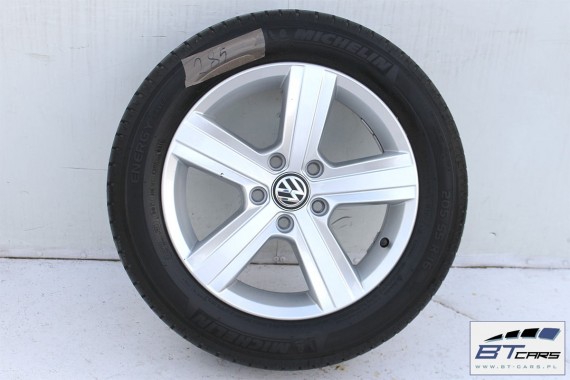 VW GOLF 7 VII SPORTSVAN  FELGI 16 OPONY LATO KOŁA felga 5G0601025A 6,5J*16H2 ET46 opona Michelin Energy Saver 205/55/16 91V