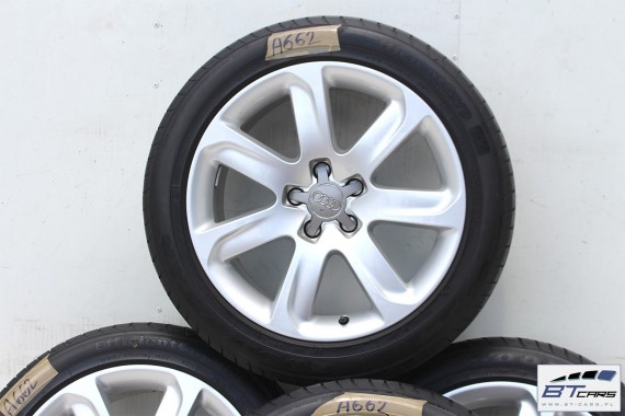 AUDI A4 A5 A6 A7 A8 FELGI 18 OPONY LETNIE KOŁA felga 4G8601025A 8,5J*18H2 ET32 opona LATO Goodyear EfficientGrip 255/45/18 99Y