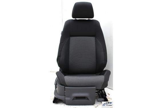 VW POLO FOTELE KOMPLET FOTELI siedzeń siedzenia tapicerka 6C 6C4 6C0 5-drzwiowy welur w kolorze czarno-szarym LIFT FL