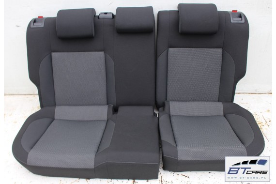 VW POLO FOTELE KOMPLET FOTELI siedzeń siedzenia tapicerka 6C 6C4 6C0 5-drzwiowy welur w kolorze czarno-szarym LIFT FL