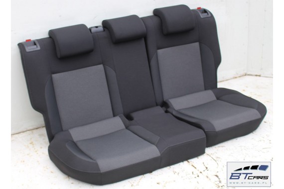 VW POLO FOTELE KOMPLET FOTELI siedzeń siedzenia tapicerka 6C 6C4 6C0 5-drzwiowy welur w kolorze czarno-szarym LIFT FL